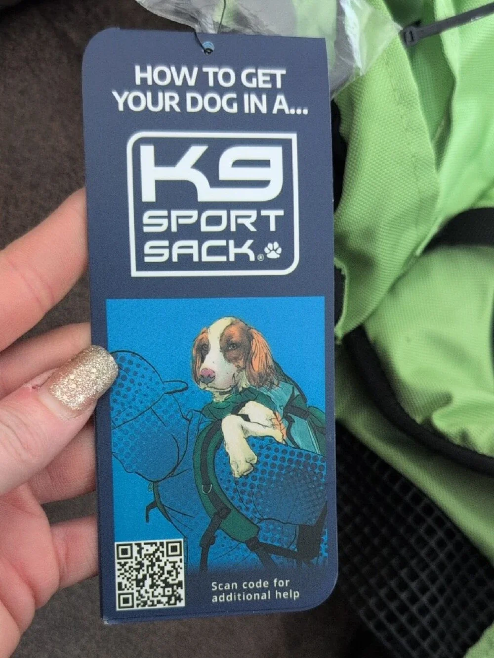 K9 Sport Sack Dog Carrier Backpack in Light Green